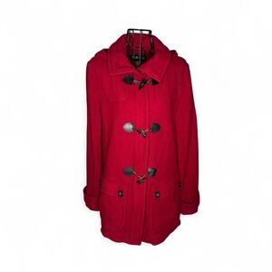 Eddie bauer red wool toggle